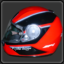 d�coration en peinture sur casque moto DAINESE