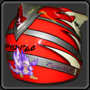 peinture sur casque BELL RACING MX