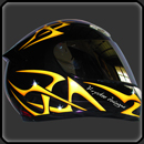 peinture sur casque SHOEI avec tribal