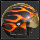 peinture sur casque jet Harley Davidson