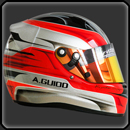 peinture sur casque ARAI CK6 pour le karting -15 ans