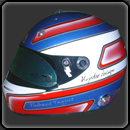 peinture sur le casque OMP du pilote Thibaut Taquet pour l'auto sport academy