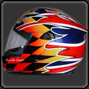 décoration sur casque SHOEI