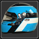casque Arai SK6 avec peinture esprit vintage