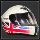 peinture sur casque shoei dco TRIUMPH 