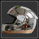 chrome sur casque SHOEI