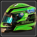 peinture sur casque Arai SK6 pour le karting 