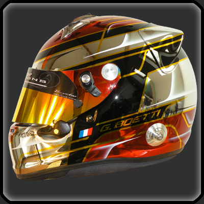 peinture sur casque Arai RX7 GP mat et brillant 